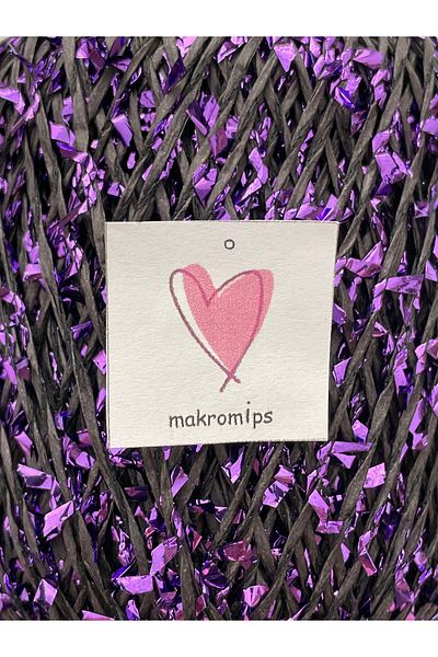 Makromİps Premium Metallic Confetti - Glittery Shiny Polyester βραδινό φόρεμα τσάντα και καπέλο Raffia (50gr/m+-5)