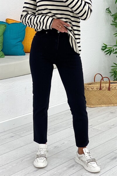 WODDİ Mom Jean 85321 - أسود