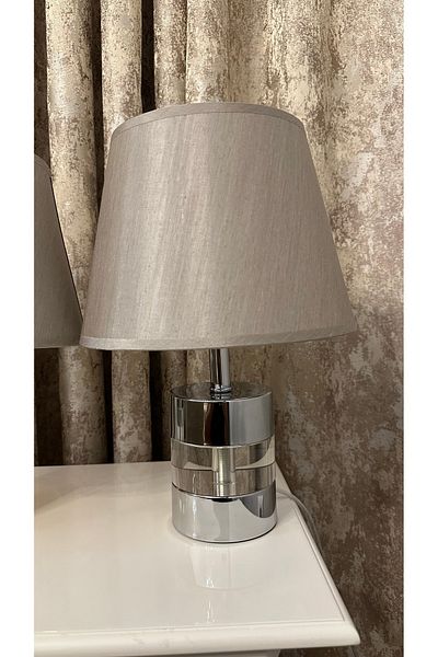 AbajurAksesuar Johnny Silver Double Lampshade