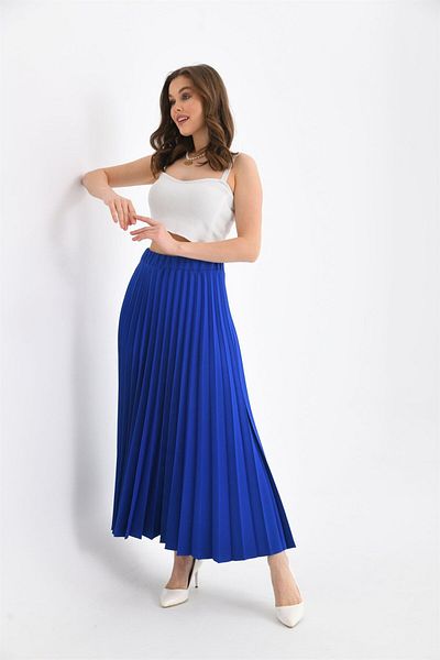 FTZ WOMEN Fustă plisată damă Saks Blue 30390