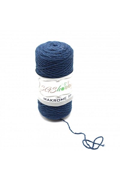 sgshobby Βαμβακερό νήμα μακραμέ Navy Blue