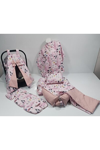 BALAMİRA PUDRA AĞAÇ DESENLİ OVAL 6 Lİ BABYNEST SETİ