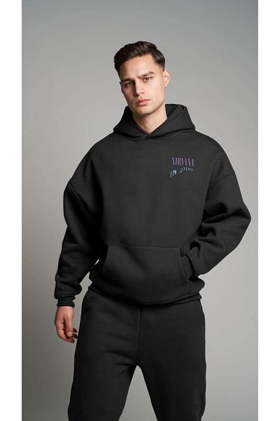The Champ Clothing Φούτερ με μαύρη κουκούλα Fleece Nirvana In Utero με στάμπα Unisex Hoodie