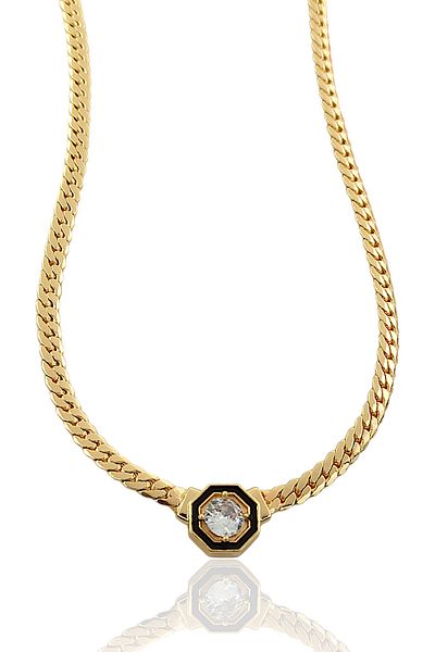 Çlk Accessories Serenay Premium Enameled Lilac Necklace