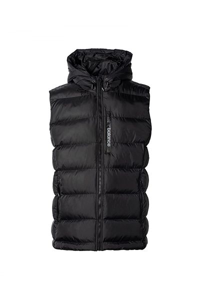 New Balance Black Puffer Men's Vest - Mpv3123-bk