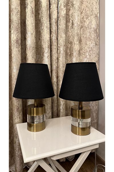 AbajurAksesuar Johnny Bronze Double Lampshade