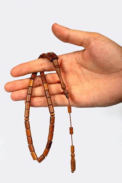 TESBİHKENTİ Mărgele de rugăciune din nucă de cocos tăiate