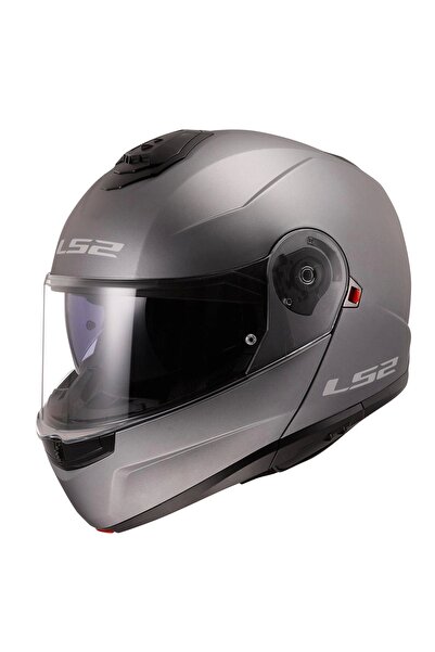 LS2 STROBE 2 ÇENE AÇILIR MAT TITANIUM KASK