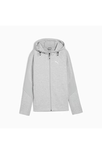 Puma Kadın Gri Evostripe Full-zip Hoodie Sweatshirt 681670-04