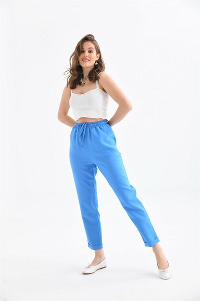 FTZ WOMEN Pantaloni de damă albastri 30410