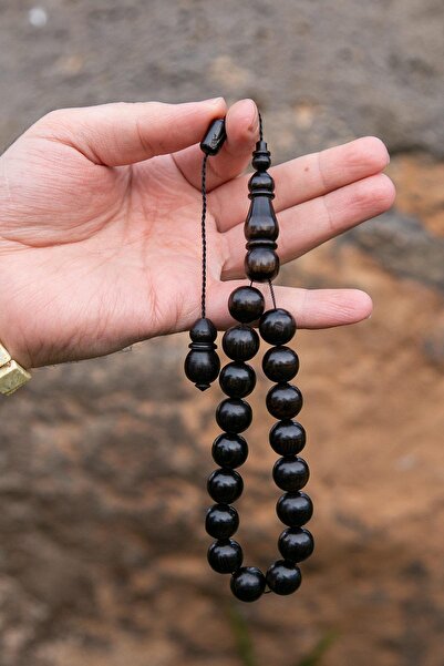 TESBİHKENTİ 17' Globe Master Work - مسبحة صلاة من خشب الأبنوس