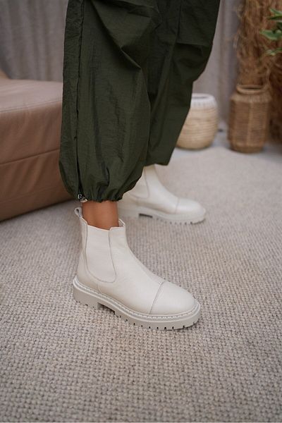 ECENİN BUTİĞİ Caprina Ecru Leather Boots