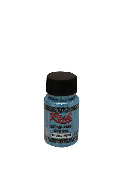 Rich Simli Boya Glitter Paint 50 cc Turkuaz 9010