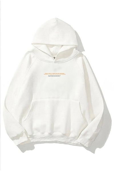 The Champ Clothing Hanorac alb unisex cu glugă, cu glugă, cu glugă