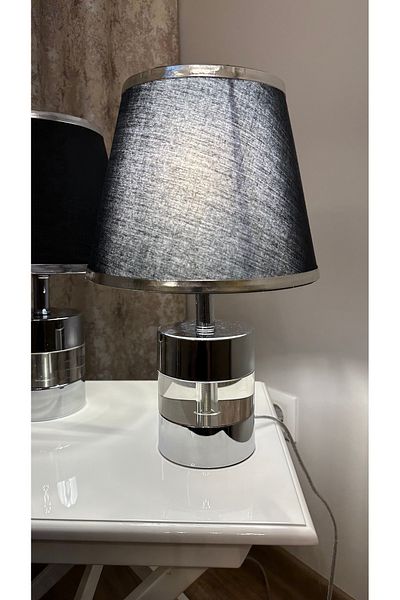 AbajurAksesuar Johnny Silver Double Lampshade