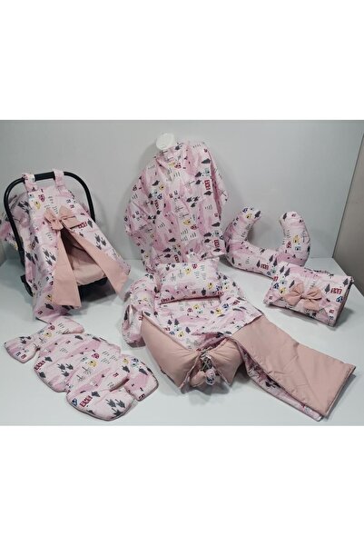 Balamira BALAMİRA PUDRA AĞAÇ DESENLİ OVAL 10 LU BABYNEST SETİ
