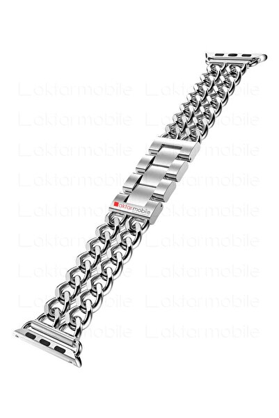 AktarMobile Apple Watch 10 46 mm uyumlu Zincirli Metal Kordon Zincir Tasarım ...