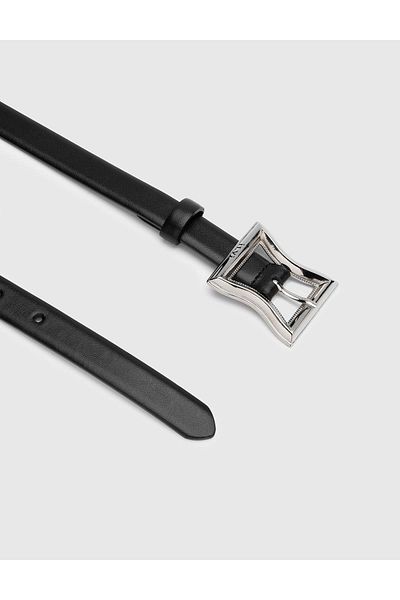 İLVİ Fidelya Women's Belt Black Genuine Leather