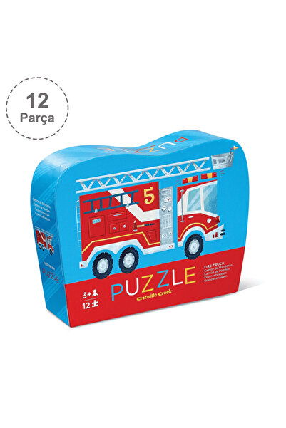 Crocodile Creek Mini Puzzle - 12 Parça - İtfaiye