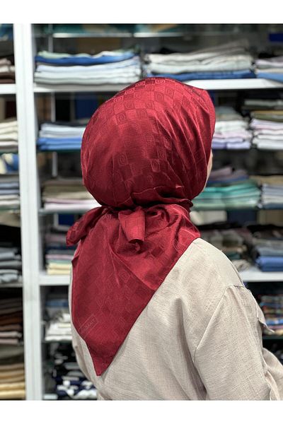 PİRAMİT Jacquard Checker Scarf