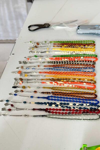 TESBİHKENTİ Комплект от 20 молитвени мъниста от кехлибарен прах за ежедневна ...