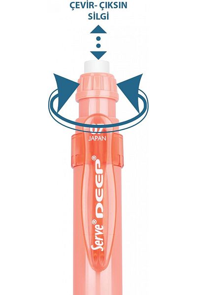 Serve 0.7mm Mechanical Pencil - Coral, Deep Natural Colors