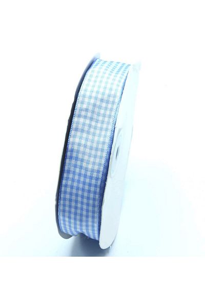 bidoluhobi Panglică de satin Gingham cu lățime de 2,5 cm