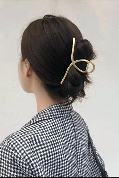 ELMATOLYE Stylish Women's Peg -GoldColored FiguredMetalKnot