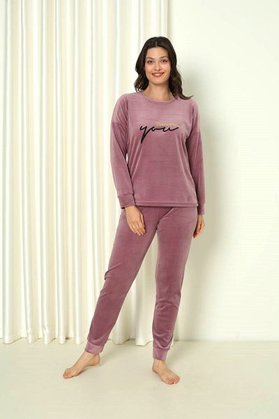 SEBOTEKS Set de pijamale de damă din catifea cu textura moale 20820
