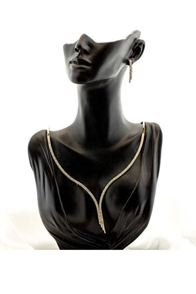 Bilezikci Çift Sıra Suyolu Altın Takı Seti