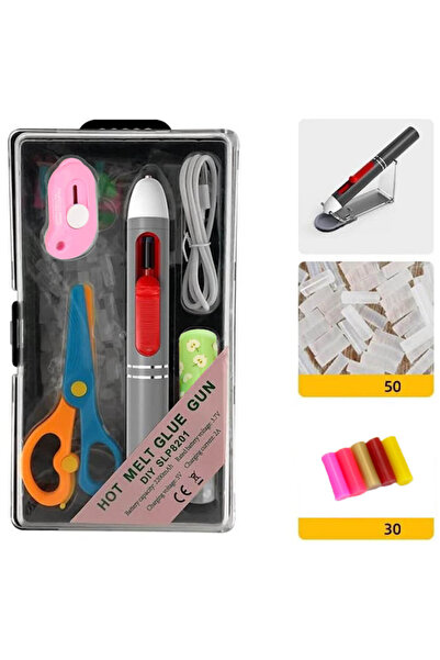 bidoluhobi Şarjlı Silikon Tabancası Seti