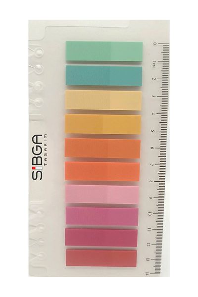 sibga tasarım Transparent Colored Postit Post-it Post ItBookmark Bookmark Postit Sticker Note Paper 200 Sheets