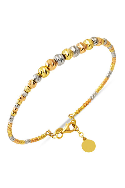 Bilezikci Dorika Toplu 14 Ayar Kelepçe Altın Bilezik