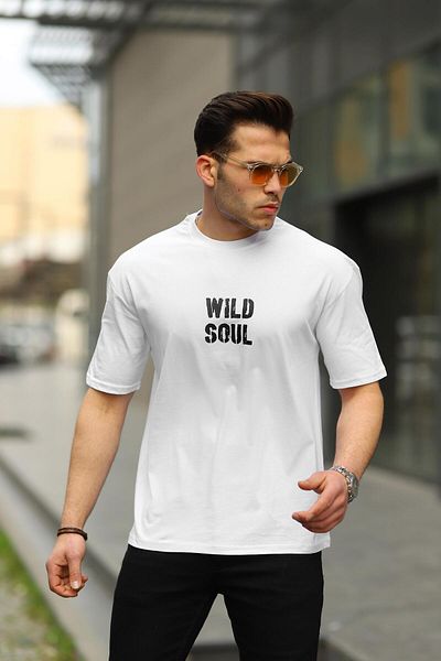 comstar Ανδρικό μπλουζάκι με στάμπα Wild Soul Oversize