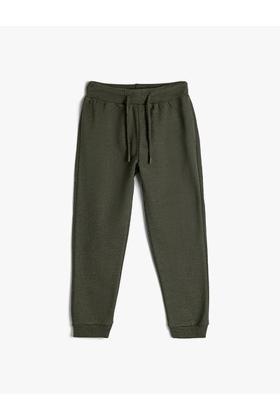 Koton Basic Jogger Sweatpants with Tie-Up Waist and Pockets