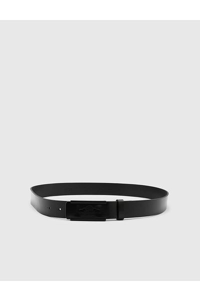 İLVİ Kylian Men's Black Opening Leather Belt