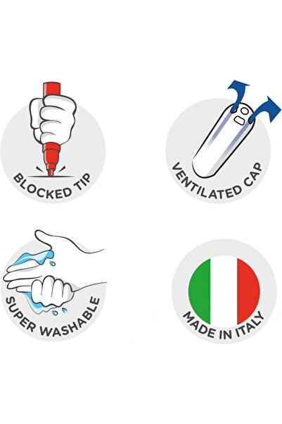 CARIOCA 12'li Joy Süper Yıkanabilir Keçeli Boya Kalemi / 40614