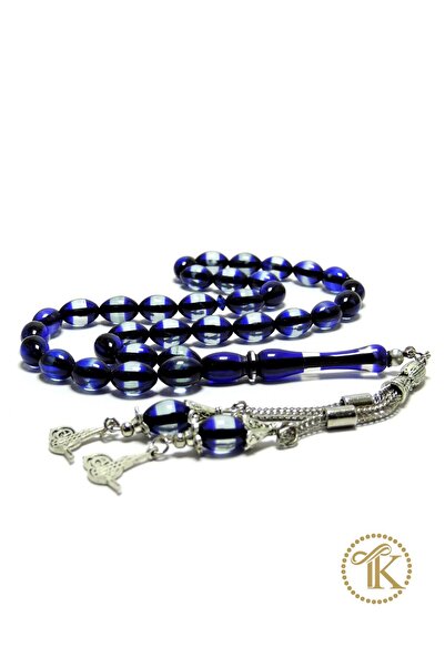 TESBİHKENTİ اللون الأزرق الداكن نموذج رنيه مسحوق العنبر