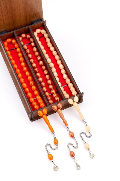 TESBİHKENTİ Σετ 3 τεμαχίων Neon Tasbih με Ξύλινο Κουτί