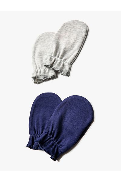Koton Set mit 2 Babyhandschuhen aus Baumwolle