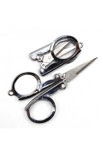 bidoluhobi Portable Silver - Foldable Scissors