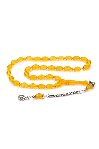 TESBİHKENTİ Κίτρινο Χρώμα Πούδρα Κεχριμπάρι Ροζάριο - Όμορφη Σκοποβολή