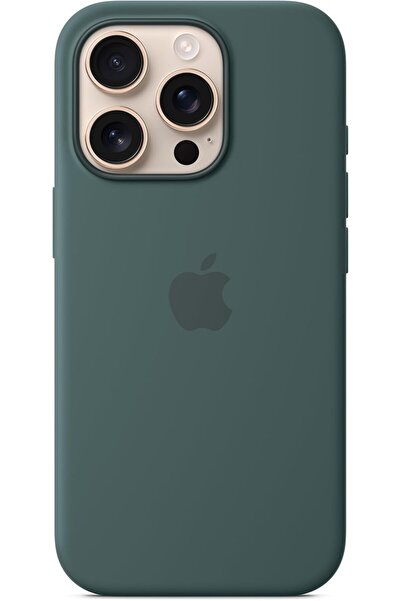 Apple iPhone 16 Pro Silikon Kılıf MagSafe ile - Göl Yeşili MYYR3ZM/A