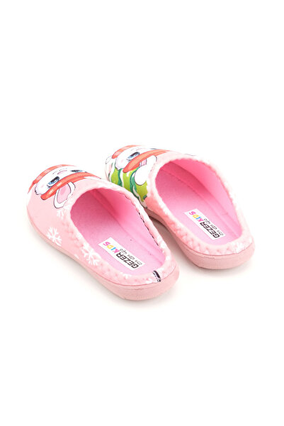 GEZER Kız Çocuk Kışlık Tavşanlı Tasarım Rahat Sessiz Taban Gondol Ev Bahçe Terlik