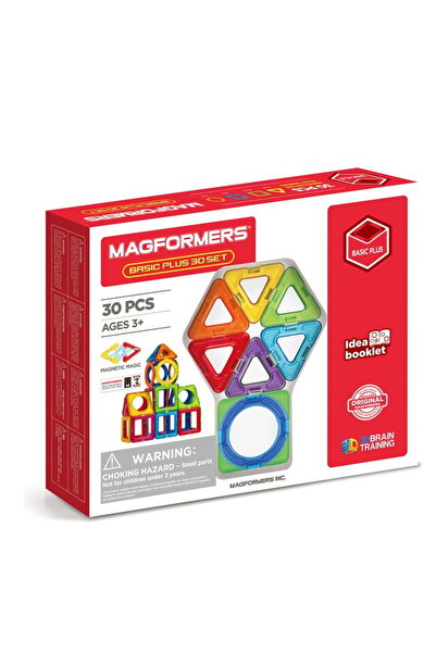 Magformers Basic Plus Set with Magnet - 30 Pieces
