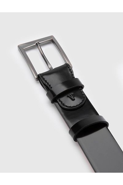 İLVİ Novak Men's Black Genuine Leather Belt