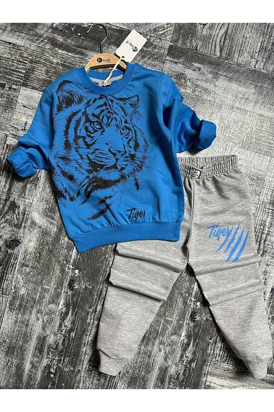 öykümgaleria Costum sezonier cu model de tigru pentru băiat