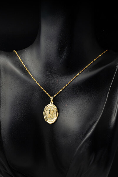 Bilezikci 14 Ayar İtalyan H Harfi Altın Kolye