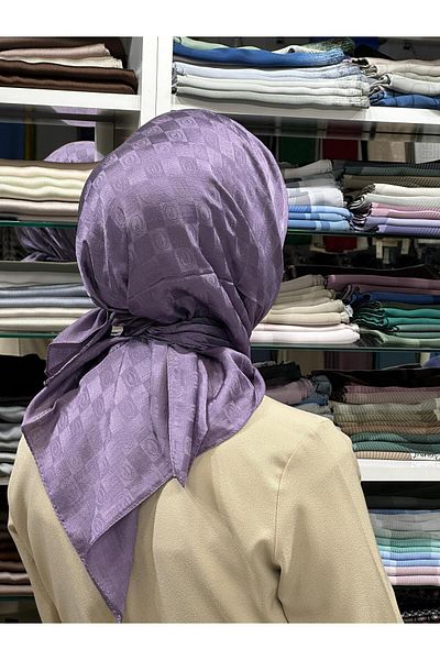 PİRAMİT Jacquard Checker Scarf