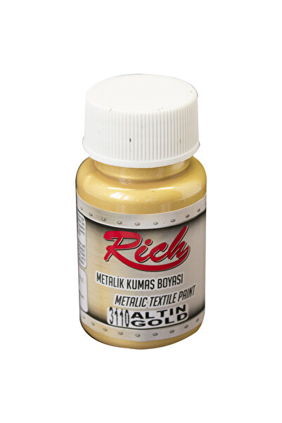 Rich Metalik Kumaş Boyası 50 cc Altın 3110